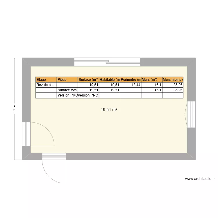 Salle de musique copie. Plan de 