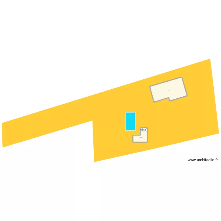 pool house. Plan de 4  et 215 m²