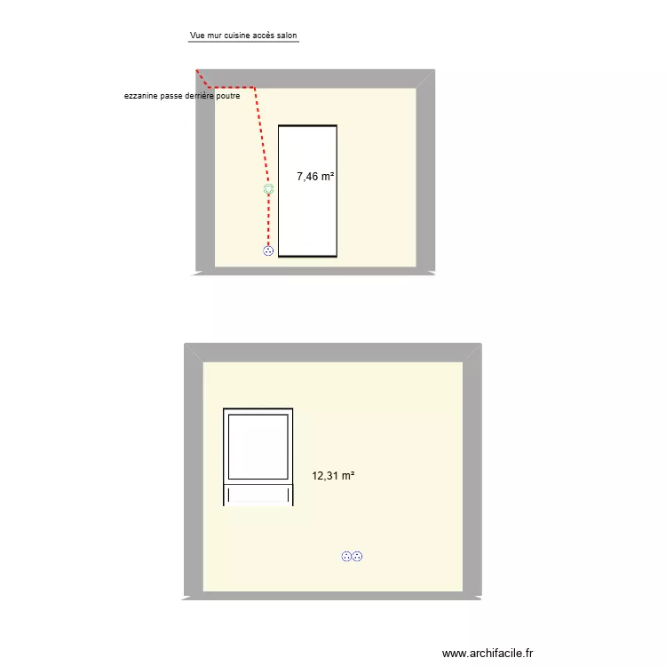 impianto elettrico lbr. Plan de 2  et 20 m²