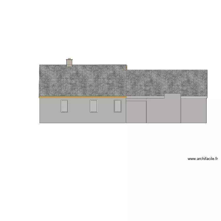 maison location. Plan de 2  et 104 m²
