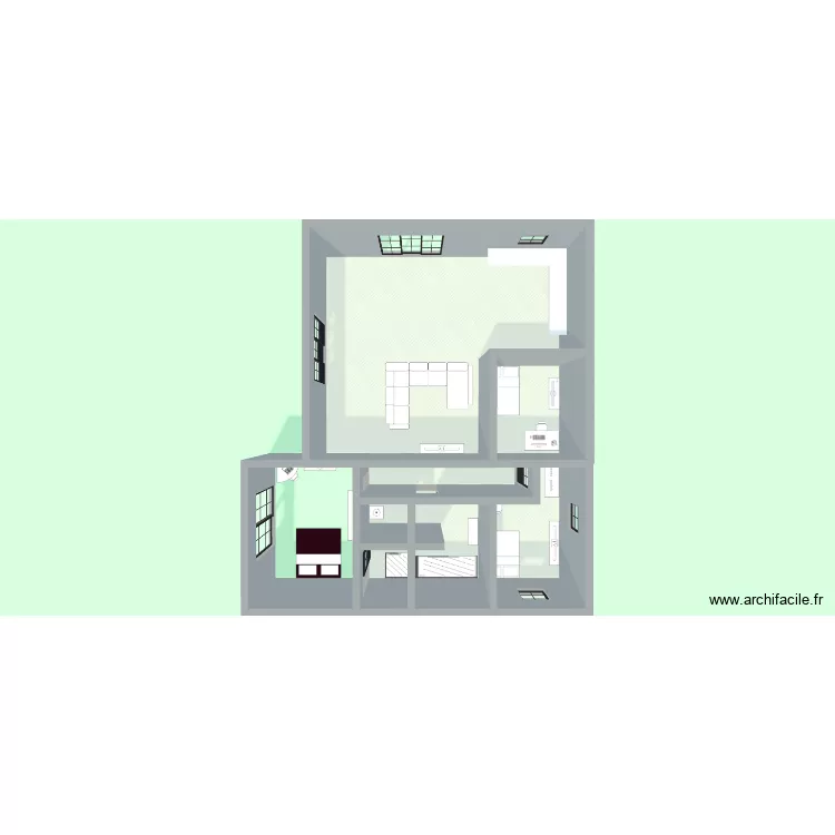 Plan FILA. Plan de 7  et 101 m²