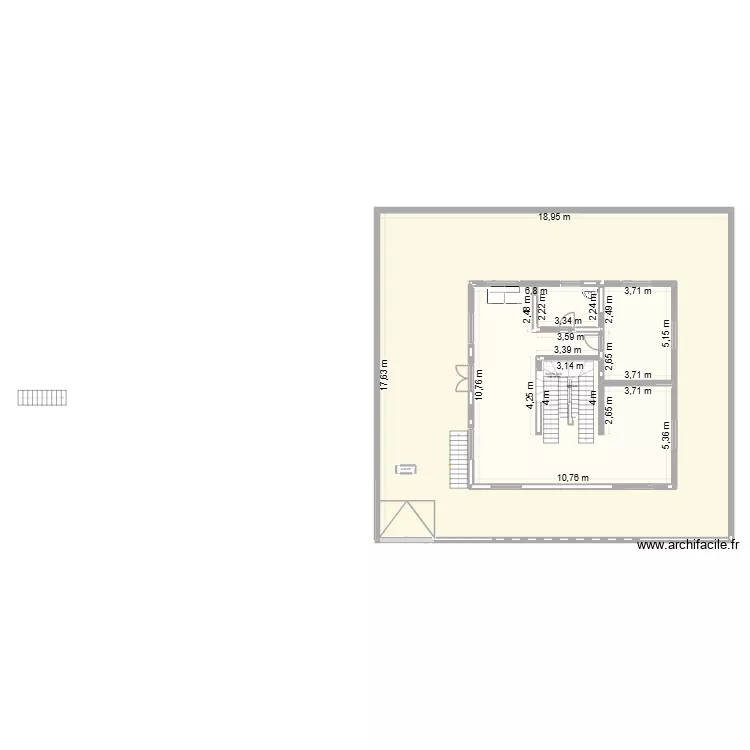 SOUS SOL VILLA. Plan de 3 et 444 m² SOUS SOL VILLA. Plan de 3 et 444 m²