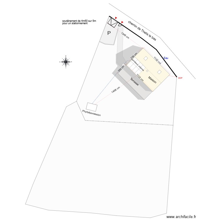 plan de masse. Plan de 0 pièce et 0 m2