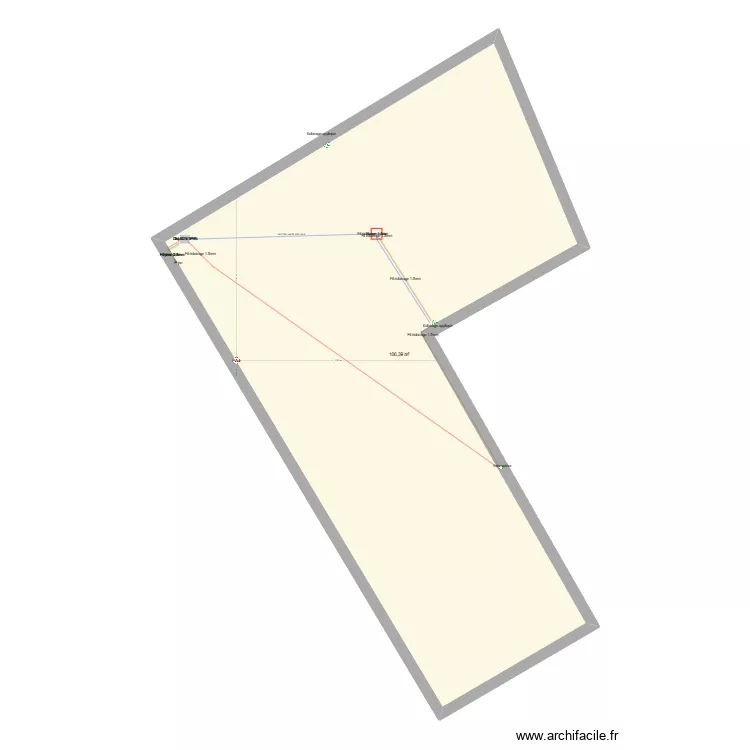 TEST. Plan de 1  et 106 m²