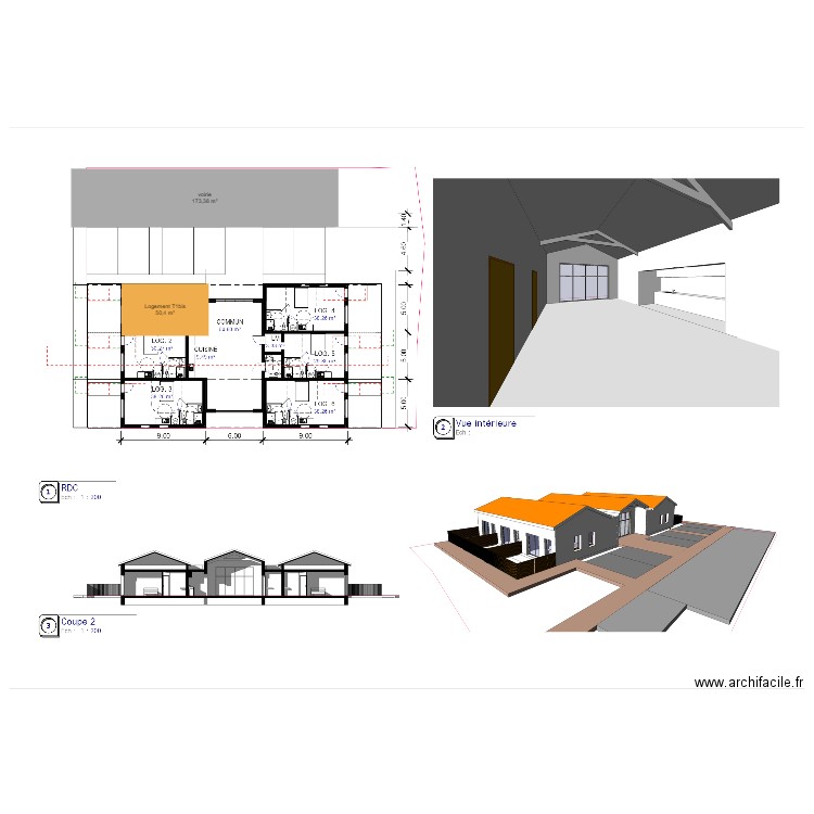 Projet HI LA CHAIZE. Plan de 0 pièce et 0 m2