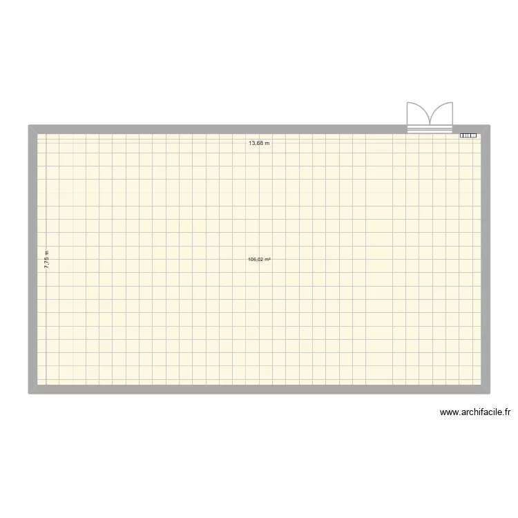 salle. Plan de 1 et 106 m² salle. Plan de 1 et 106 m²