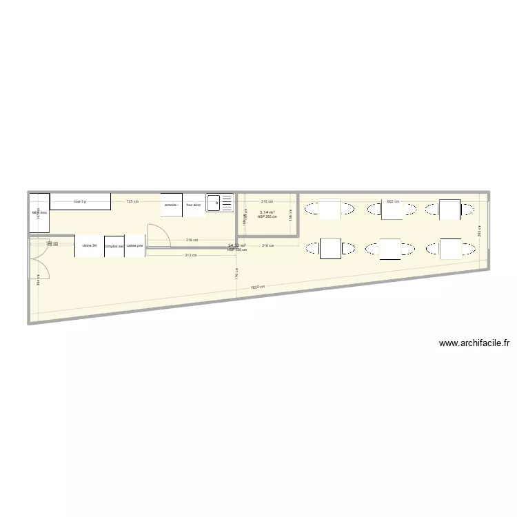 salon de thé - Clairvaux. Plan de salon de thé - Clairvaux. Plan de