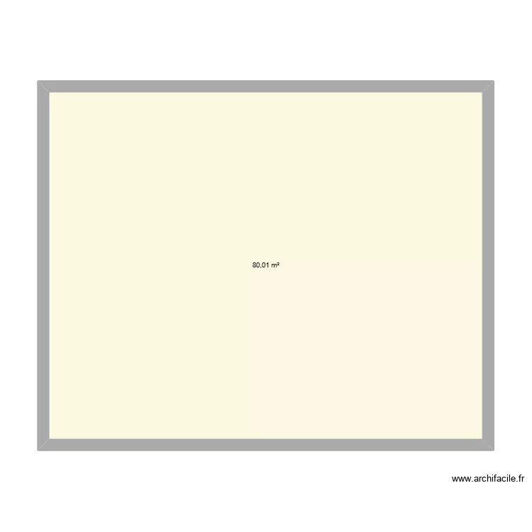 chez moi. Plan de 2  et 78 m²