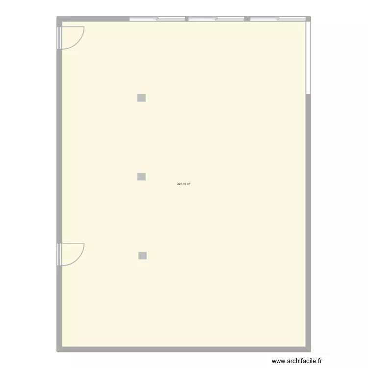 le pav&eacute;e. Plan de 1 Pièce et 227 m²
