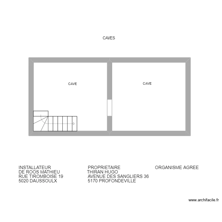 THIRAN CAVE. Plan de 