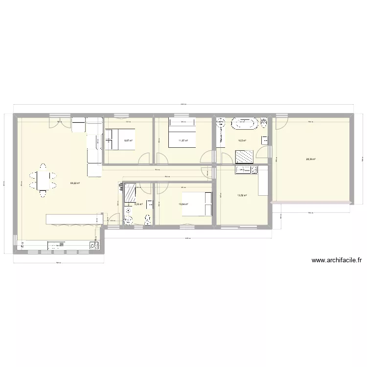 SARLAT 176 02 MODIF CHOISIE MEUBLE. Plan de 