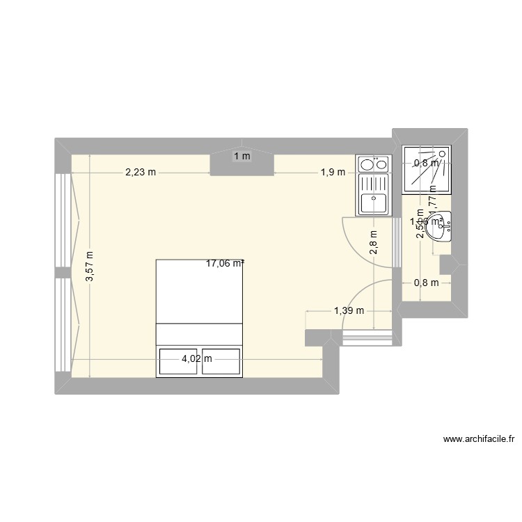 appart. Plan de 0 pièce et 0 m2