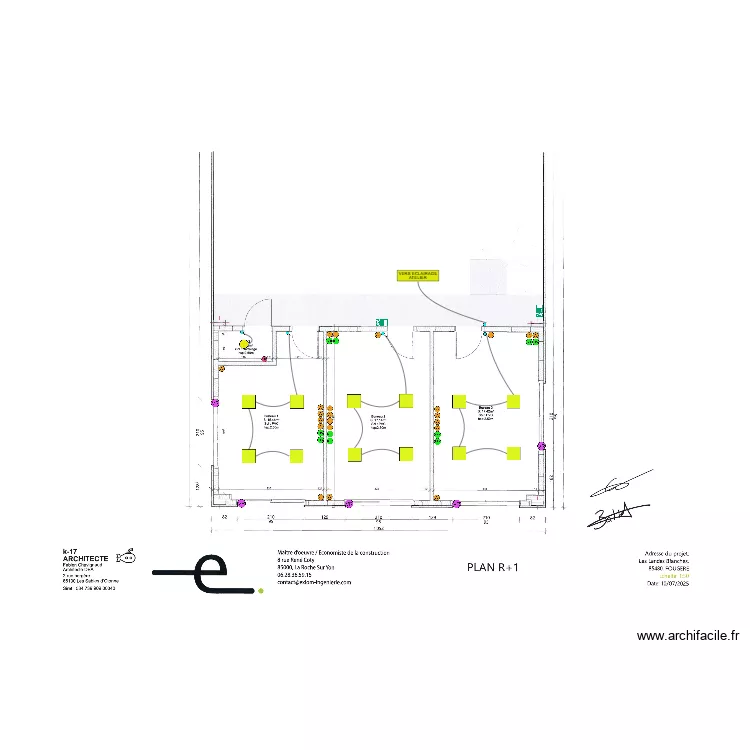 LES LANDES BLANCHES ETAGE ELEC. Plan de LES LANDES BLANCHES ETAGE ELEC. Plan de
