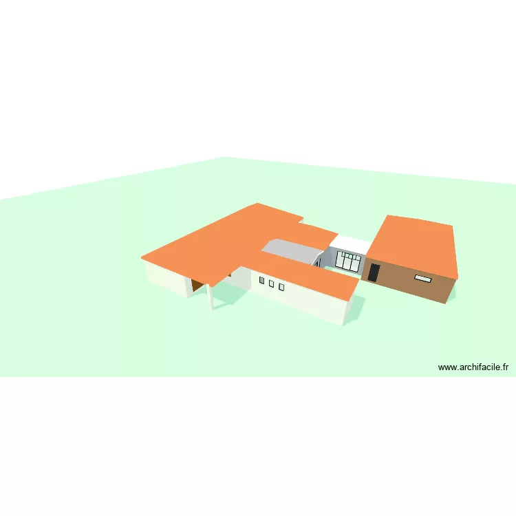 projet location. Plan de 10  et 299 m²
