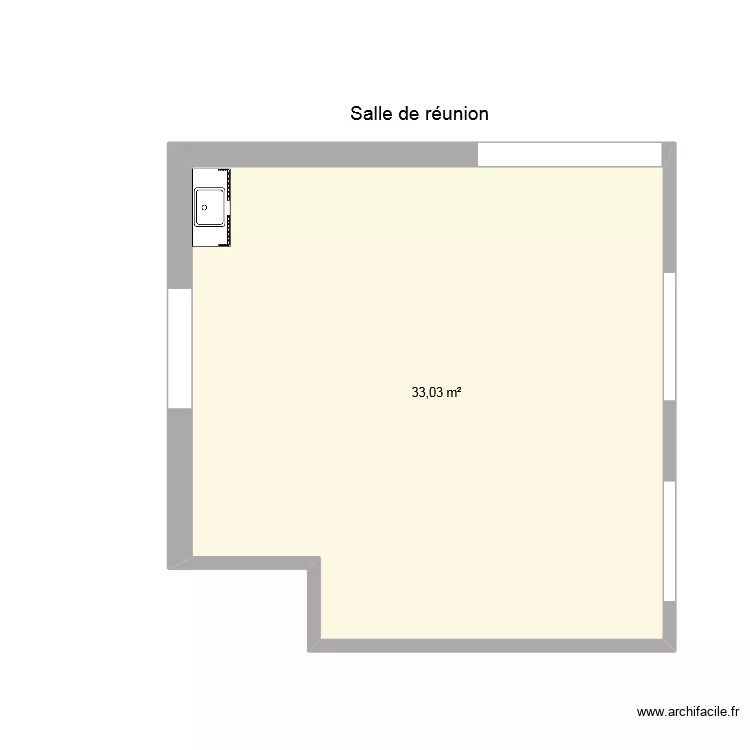 salle de r&eacute;union. Plan de 