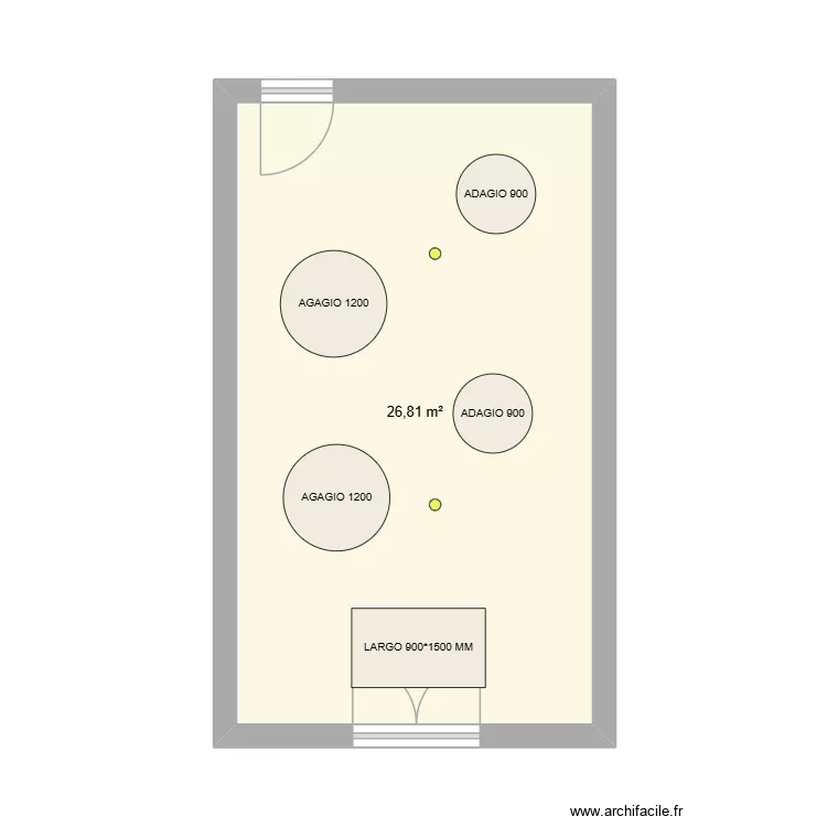 ASSID - CUISINE V. Plan de 1 Pièce et 27 m² ASSID - CUISINE V. Plan de 1 Pièce et 27 m²