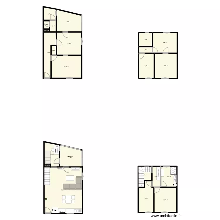 Plan Léa V2. Plan de 23 Pièces et 181 m² Plan Léa V2. Plan de 23 Pièces et 181 m²