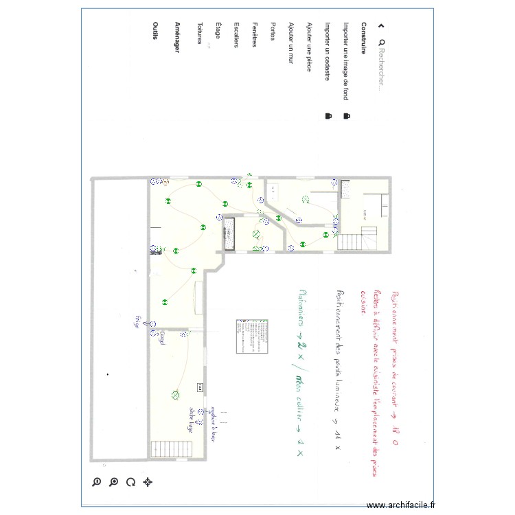 badet. Plan de 0 pièce et 0 m2