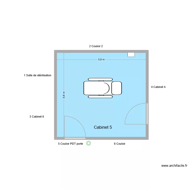 31370 Cabinet 5. Plan de 1 et 14 m² 31370 Cabinet 5. Plan de 1 et 14 m²