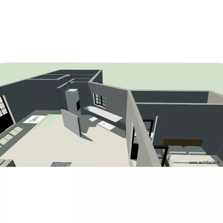 St Julien. Plan de 6  et 114 m²
