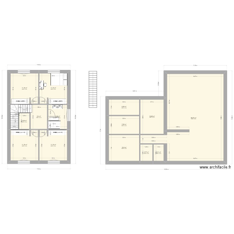 SAINT PIERRE LAST 2. Plan de 15 pièces et 169 m2