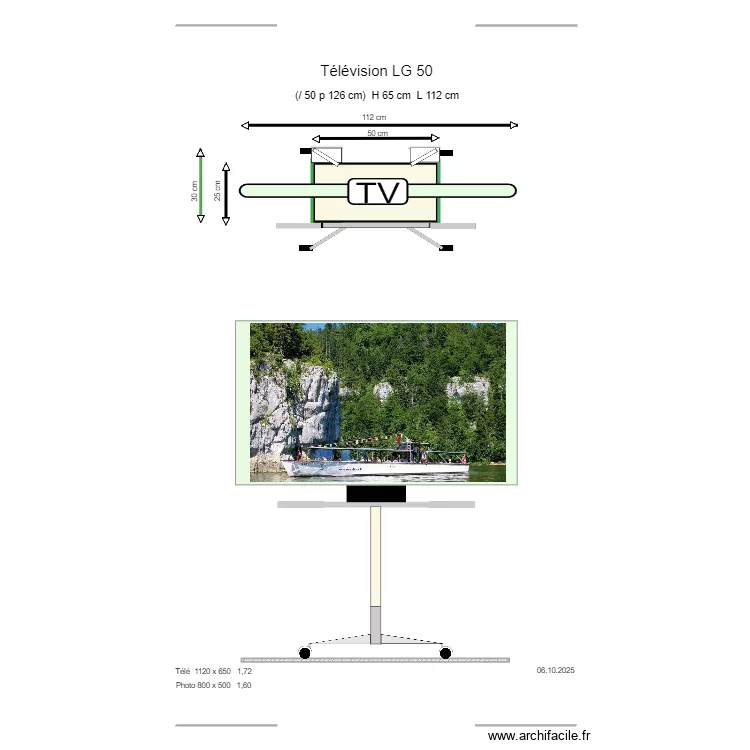 I- 01 T&eacute;l&eacute;vision 06. Plan de 