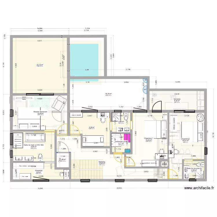 NathalieSOULAINE - La bien Batie 5. Plan de 24 pièces et 420 m² NathalieSOULAINE - La bien Batie 5. Plan de 24 pièces et 420 m²