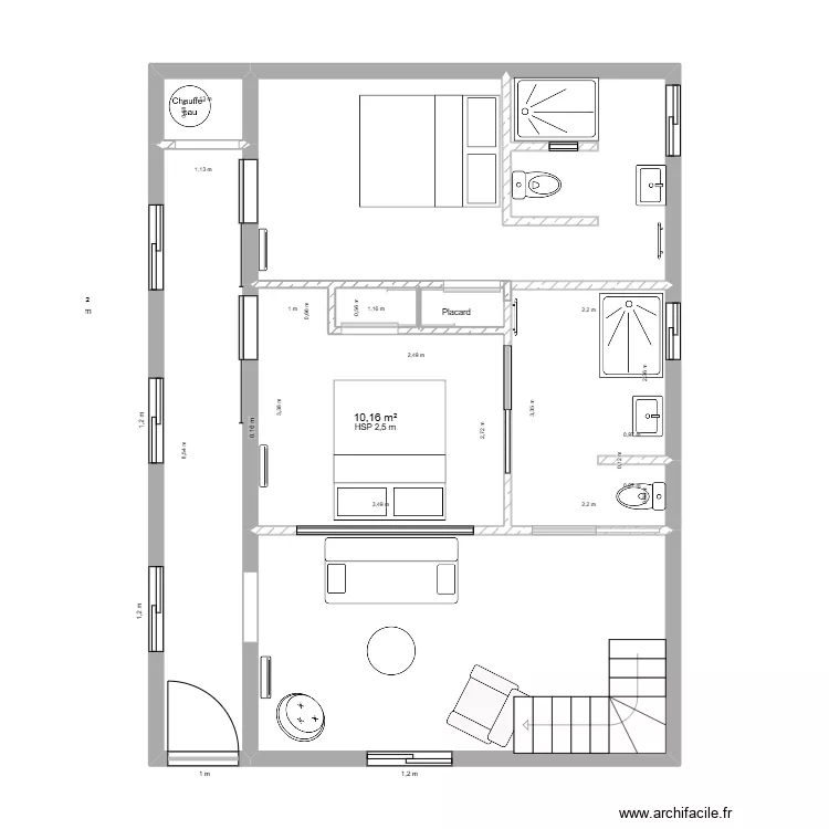 RDC La Llagonne.Mathias.mobilier. Plan de 