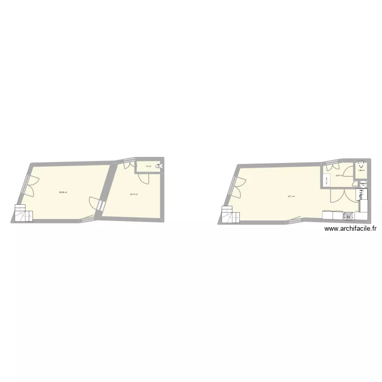 Maison BRAS. Plan de 7 Pièces et 85 m² Maison BRAS. Plan de 7 Pièces et 85 m²