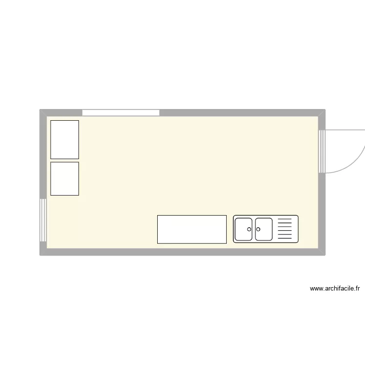 4 Fermes. Plan de 1  et 19 m²