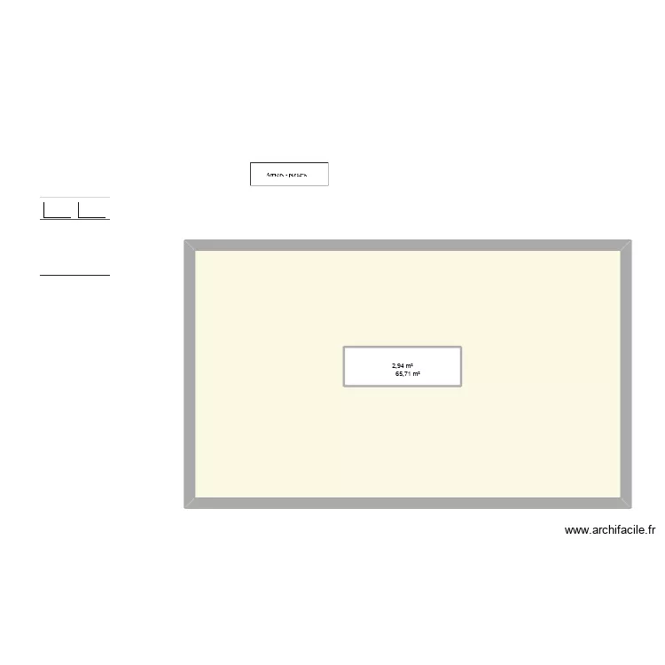 Essai étage construction. Plan de 2 et 72 m² Essai étage construction. Plan de 2 et 72 m²