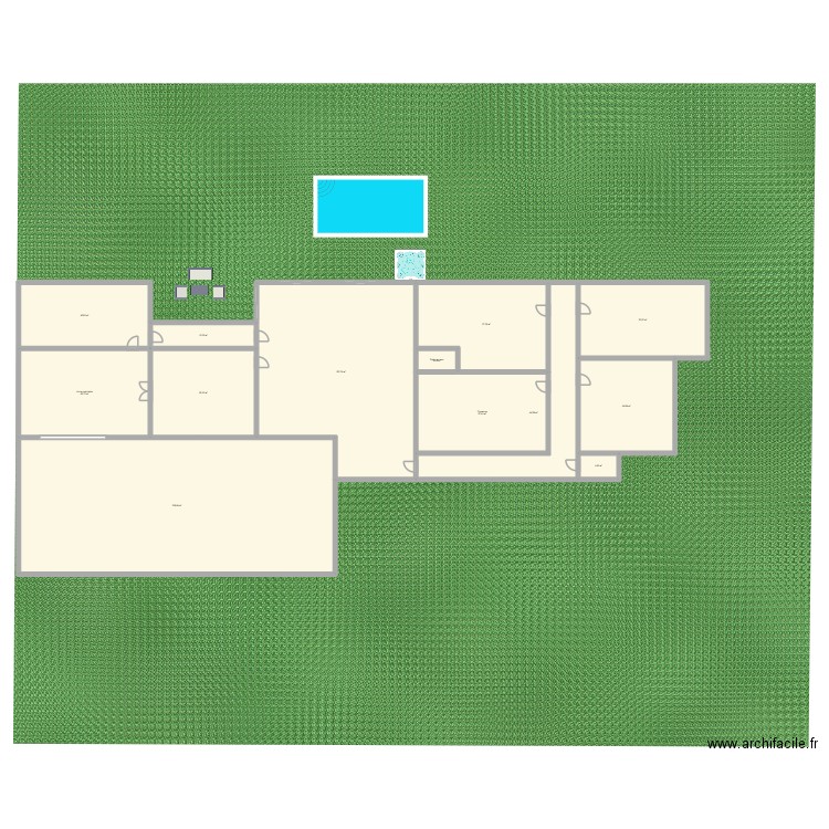 huose dream. Plan de 13 pièces et 837 m2