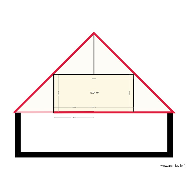 GUERIN TOITURE . Plan de 3 pièces et 43 m2