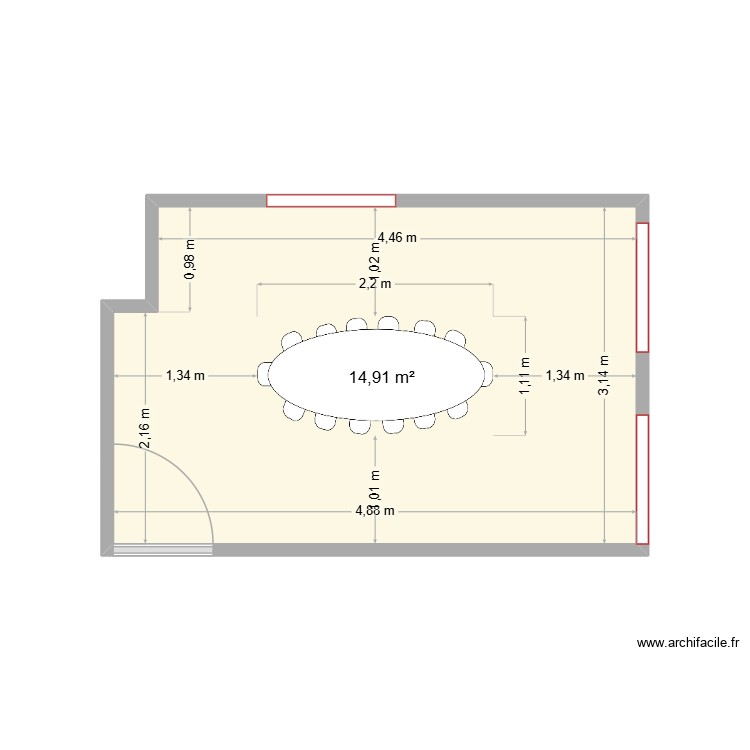 bureau1. Plan de 0 pièce et 0 m2
