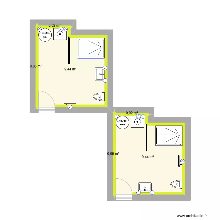 salle de bain app 1. Plan de salle de bain app 1. Plan de