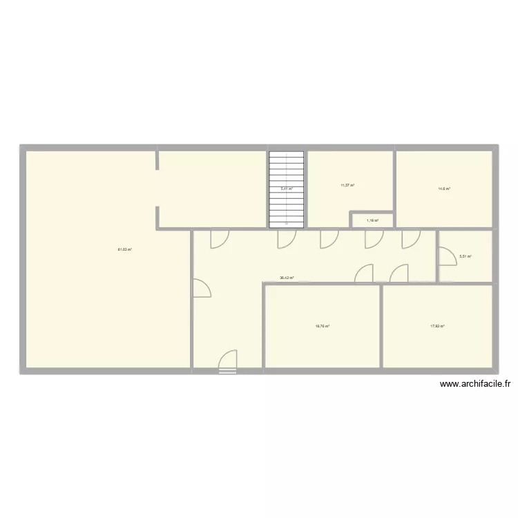 pain. Plan de 9  et 192 m²