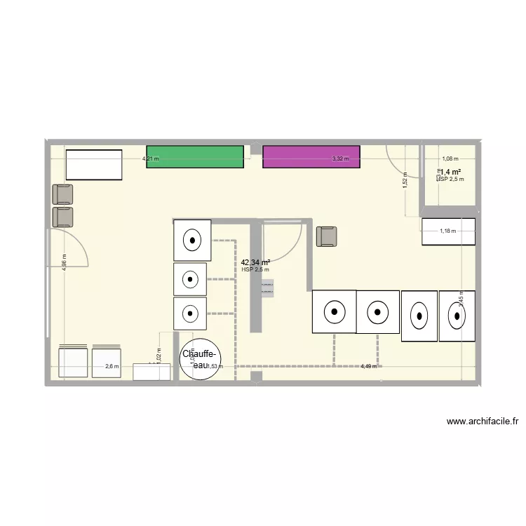 AJACCIO LAVERIE. Plan de 2 et 44 m² AJACCIO LAVERIE. Plan de 2 et 44 m²