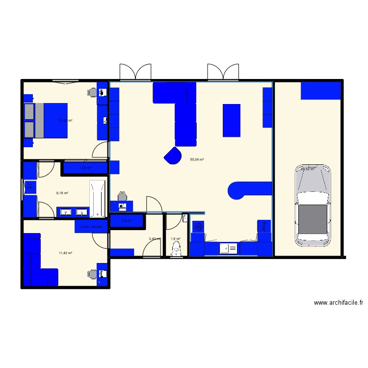 adrien ter. Plan de 9 pièces et 114 m2