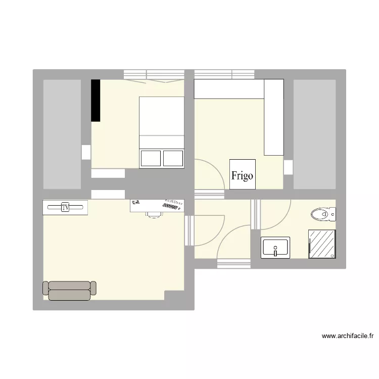 Appart Savigny. Plan de 8  et 35 m²