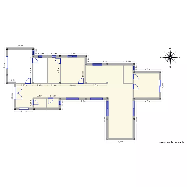 montagne. Plan de 