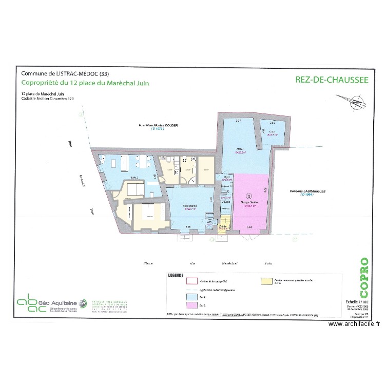 Plan logement A. Plan de 5 pièces et 42 m2