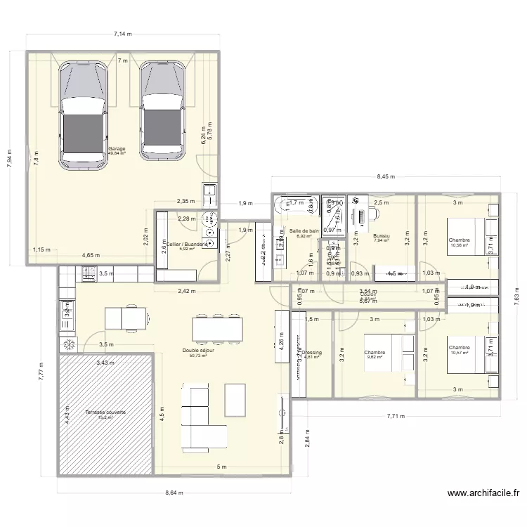 Maison v7. Plan de 