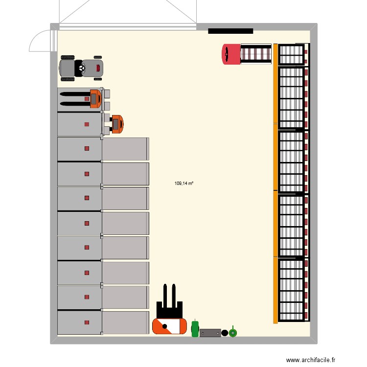STEF CUSTINES. Plan de 1 pièce et 109 m2