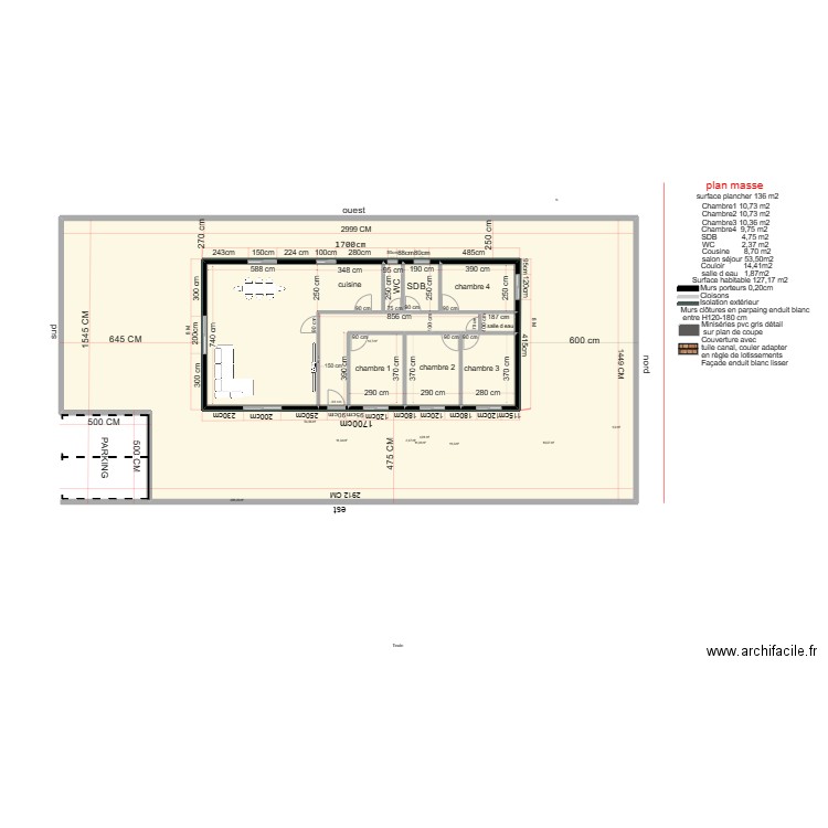 plan masse final 2. Plan de 10 pièces et 559 m2