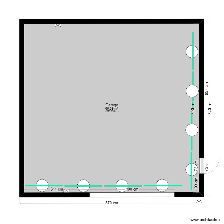 Vue dessus woof top. Plan de 0 pièce et 0 m2