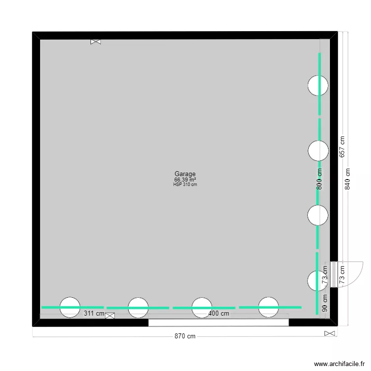 Vue dessus woof top. Plan de 