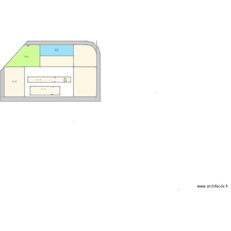 Usine_boulangerie. Plan de 11 pièces et 6956 m2