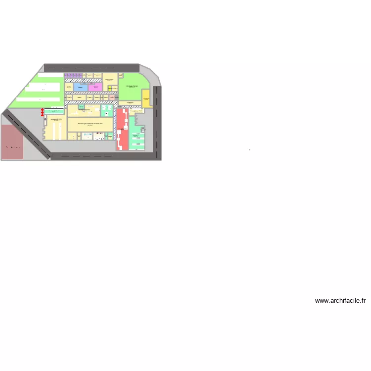 Usine_boulangerie. Plan de 58  et 18361 m²