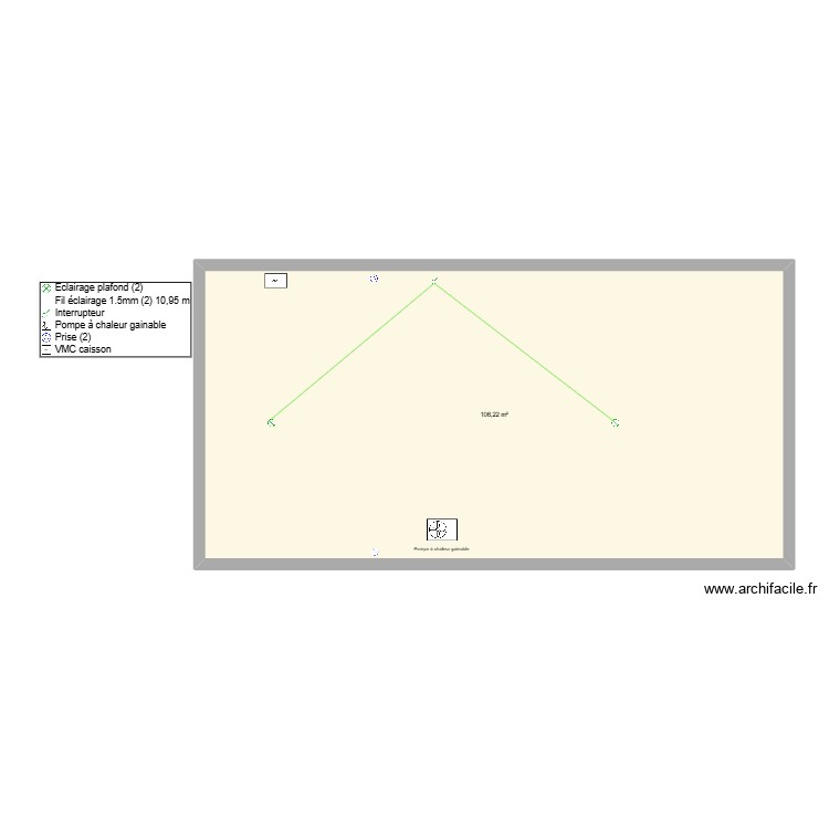 grenier. Plan de 0 pièce et 0 m2