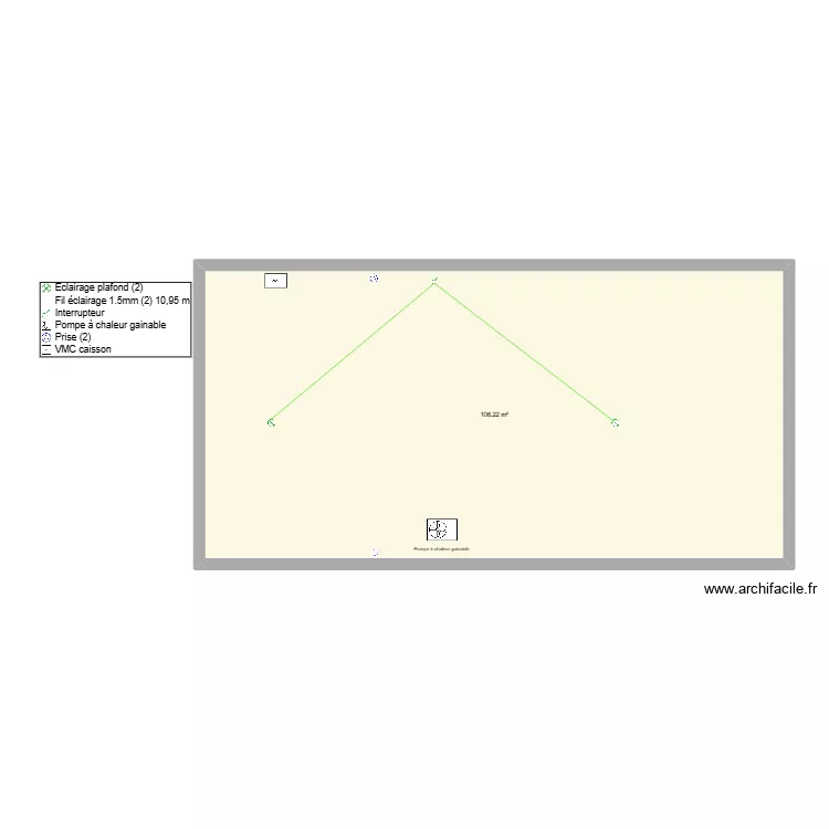 grenier. Plan de grenier. Plan de